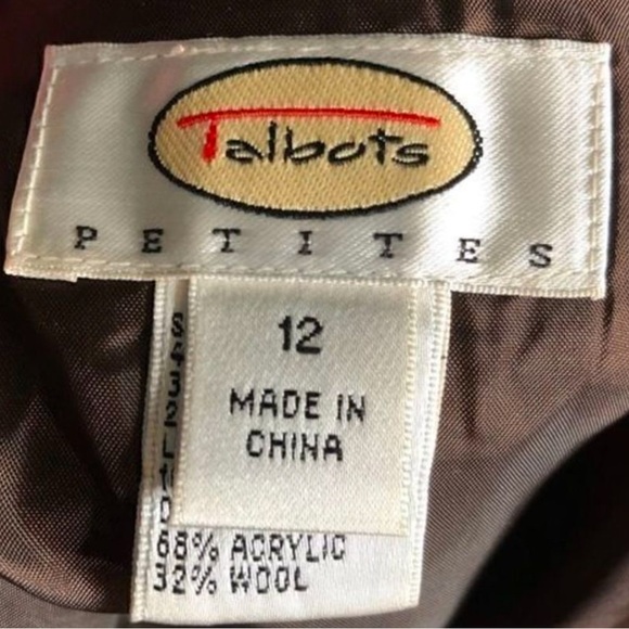 Talbots A- Line Flare Skirt Crochet Hem Size 12P - Picture 4 of 5